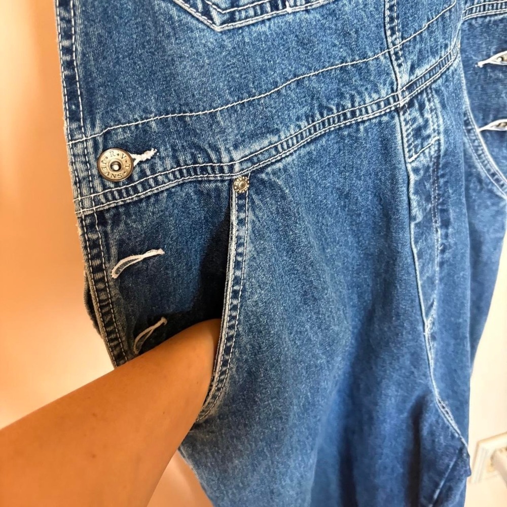 Vintage RVT Clothing Co. blue denim overalls - Picture 4 of 8